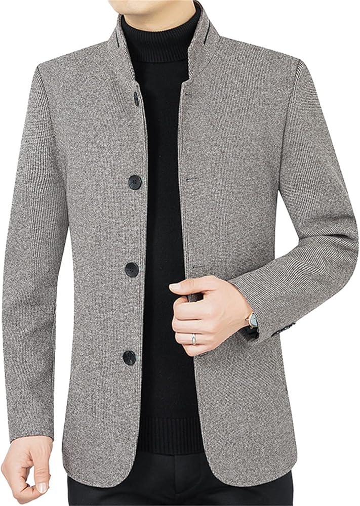 Men's Suit Jacket Casual Button Slim Fit Sport Coat Business Daily Blazer