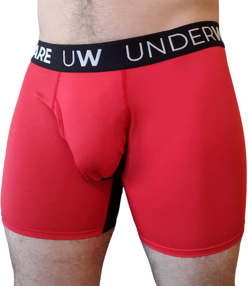 UNDERWARE "Comfort-sack" Mens Boxer Briefs | No-Chafing Ball-Pouch Underwear for Men | Moisture Wicking Underwear