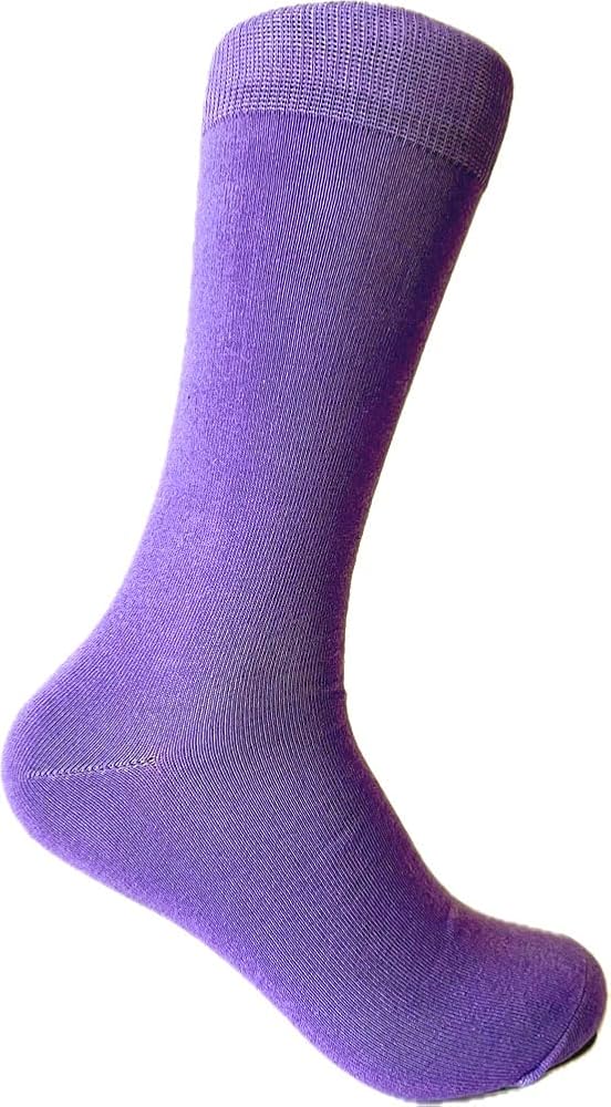 Men's Purple Dress socks,One size fits most men; Sock Size 10-13.
