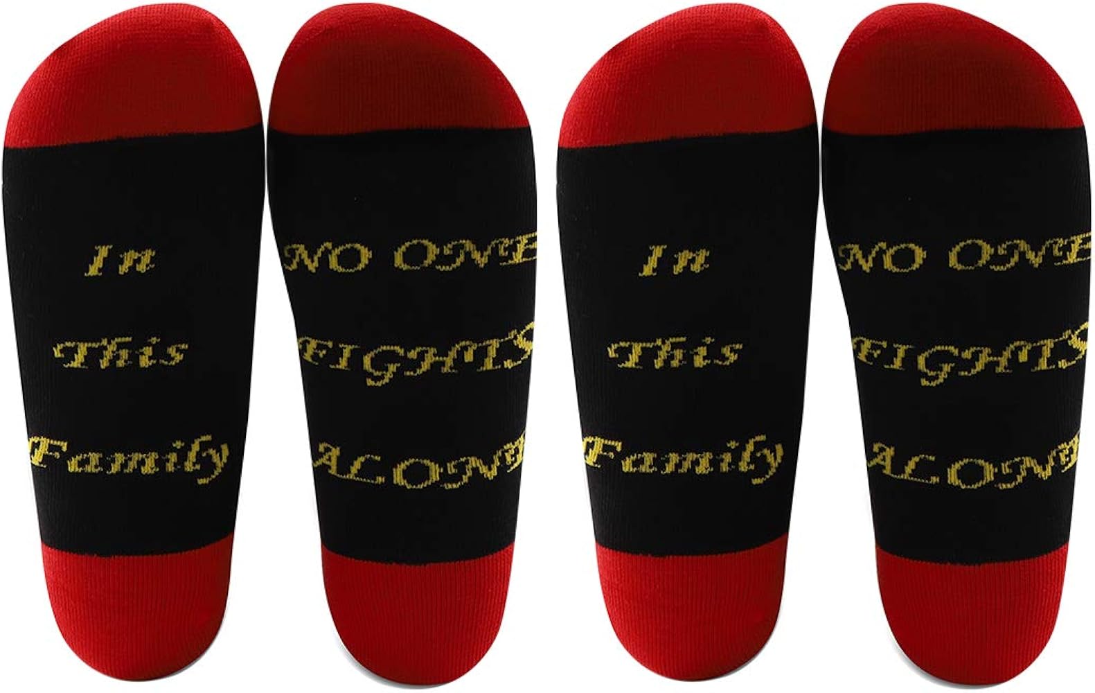 LEVLO Cancer Awareness Fighter Socks In This Family No One Fights Alone Cancer Survivor Gift