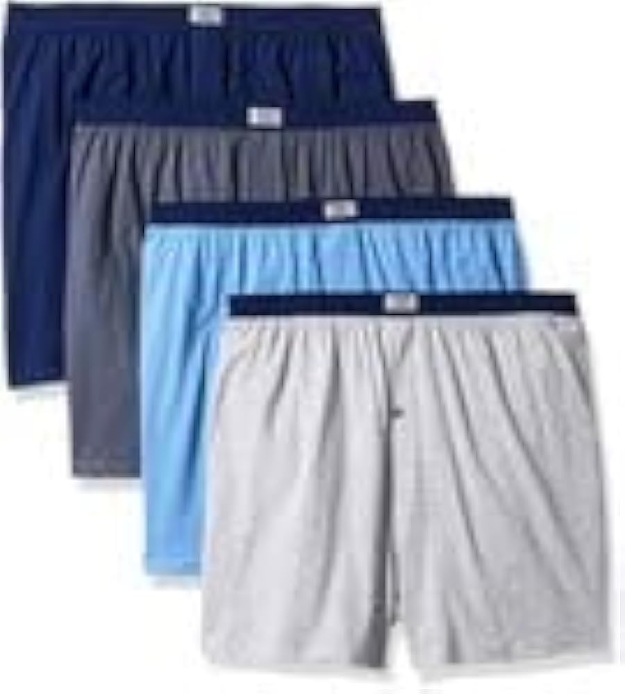 Fruit of the Loom Men's Knit Boxer (5 Pack) (XXX-Large, Cotton Stretch Multi-Color)