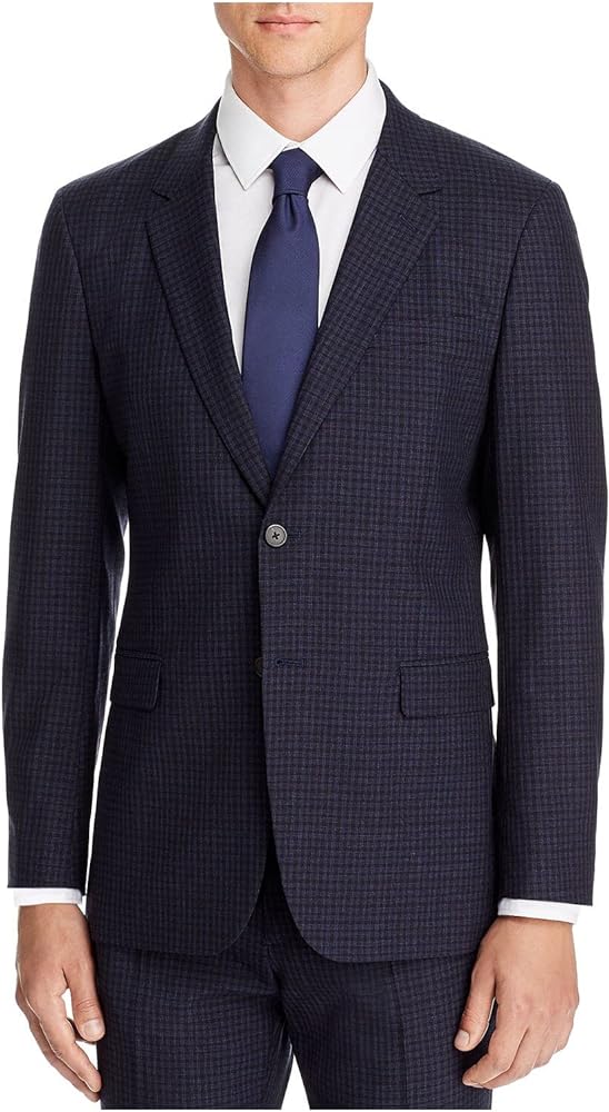 Theory Mens Chambers Blue Single Breasted, Extra Slim Fit Suit Separate Blazer Jacket 40R